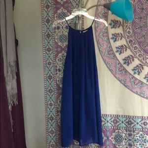 Blue mini dress